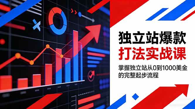 （17322期）独立站爆款打法实战课，掌握独立站从0到1000美金的完整起步流程-驿想项目网