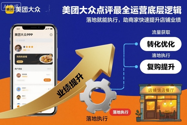 美团大众点评最全运营底层逻辑,落地就能执行,助商家快速提升店铺业绩-驿想项目网