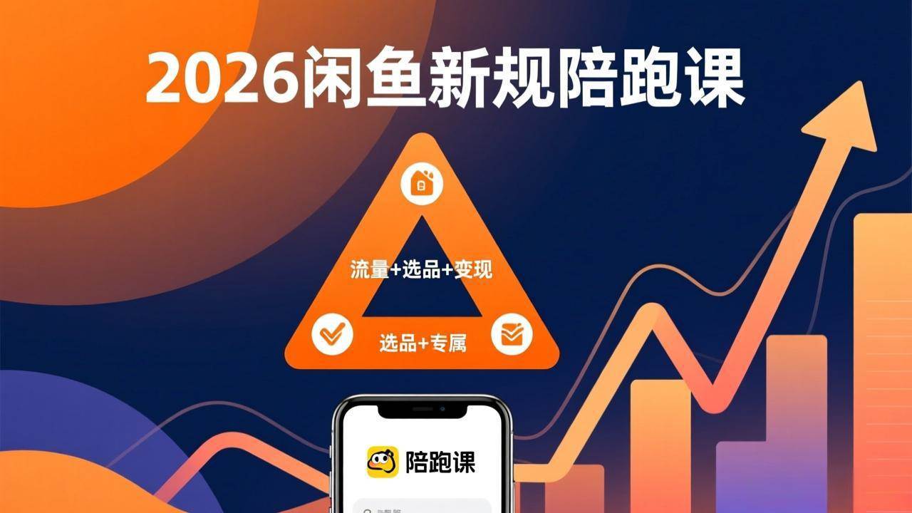 （17483期）2026闲鱼高阶陪跑课全新上线，带你吃透新规玩转选品流量，从零搭建稳定变现盈利体系-驿想项目网