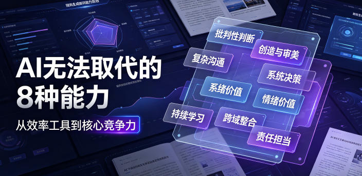 付费文章：AI无法取代的8种能力-驿想项目网