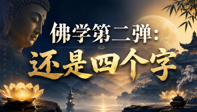 付费文章：佛学第二弹：还是四个字-驿想项目网