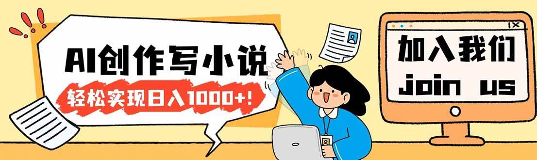 （17822期）26年最新风口项目AI工具创作写小说，轻松实现日入1000+-驿想项目网