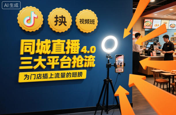 同城直播实操班4.0,三大平台抢流,为门店插上流量的翅膀-驿想项目网