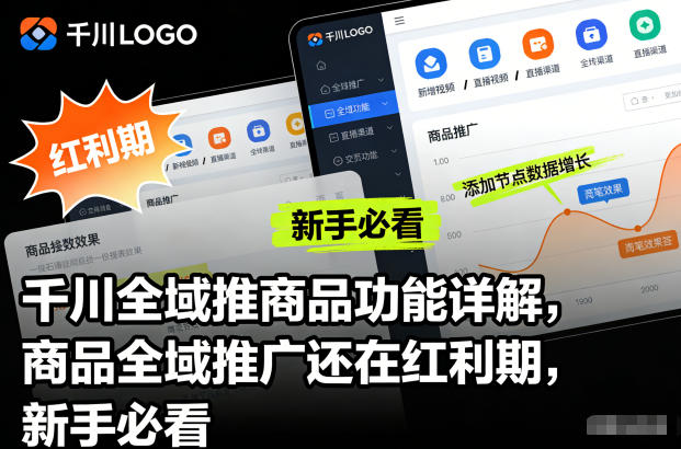 千川全域推商品功能详解,商品全域推广还在红利期,新手必看-驿想项目网