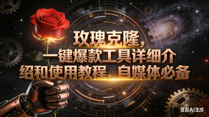 (16792期)玫瑰克隆工具,自媒体必备,一键爆款工具详细介绍和使用教程-驿想项目网