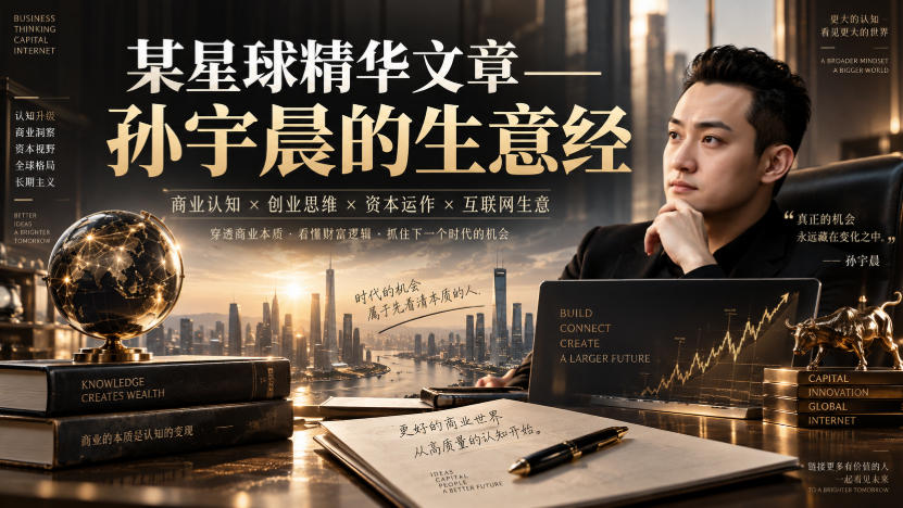某星球精华文章——孙宇晨的生意经-驿想项目网