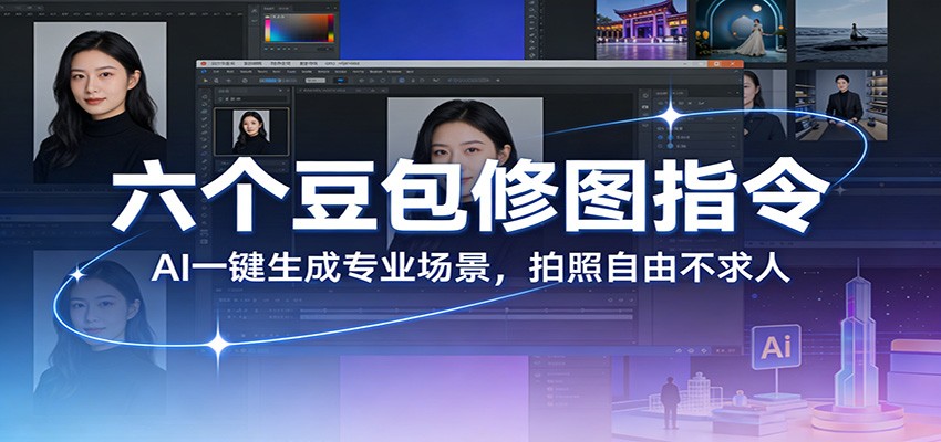 六个豆包修图指令:AI 一键生成专业场景,拍照自由不求人-驿想项目网