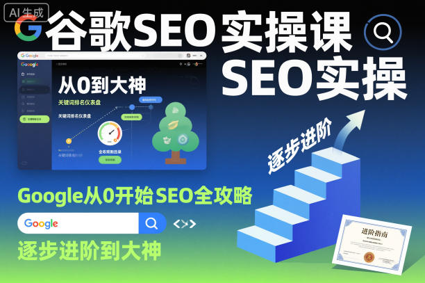 谷歌SEO实操课,Google从0开始SEO全攻略,逐步进阶到大神-驿想项目网