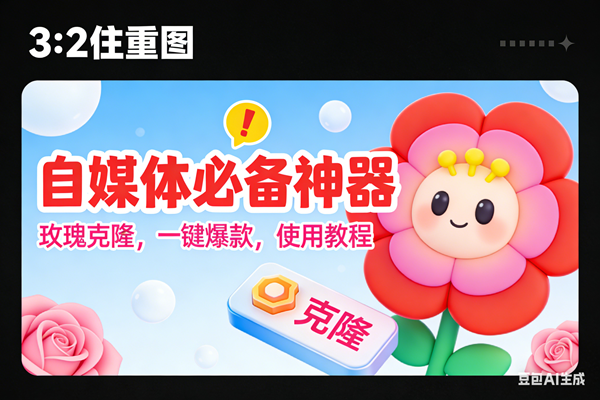 （16929期）玫瑰克隆神器，ai鲁大魔，自媒体必备的软件，一键爆款工具，详细教程-驿想项目网