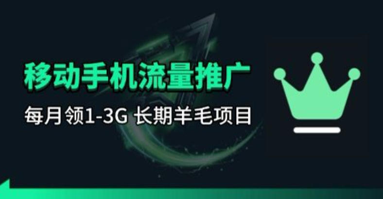 手机流量领取推广_每月一轮，刚需类的长期项目-驿想项目网