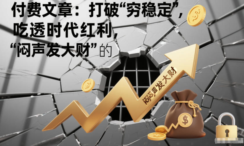 付费文章：打破“穷稳定”，吃透时代红利，“闷声发大财”的终极真谛-驿想项目网