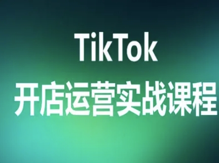 TikTok开店运营实战课程，TK跨境电商实操全流程-驿想项目网