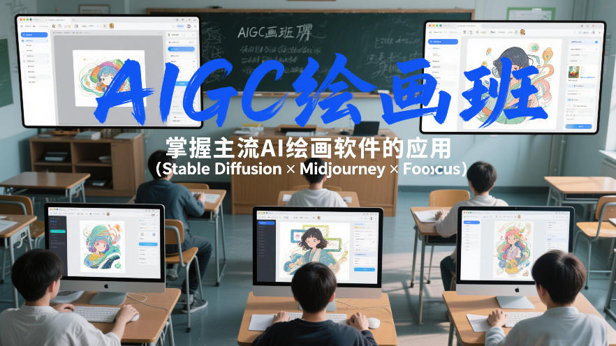 AIGC绘画班，掌握主流Ai绘画软件的应用（Stable Diffusion x Midjourney x Fooocus）-驿想项目网