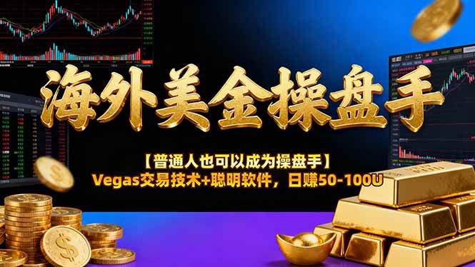 (16677期)海外美金操盘手技术【普通人也可以成为操盘手】Vegas交易技术+聪明软件,日赚50-100U-驿想项目网