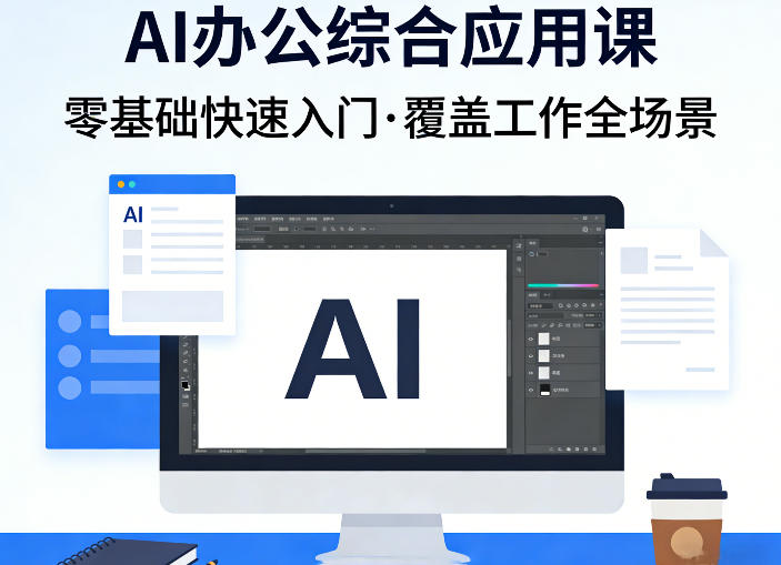 AI办公综合应用课，零基础快速入门，覆盖了工作中各种应用场景-驿想项目网
