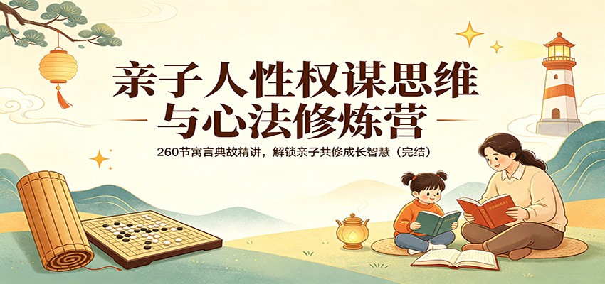 亲子人性权谋思维与心法修炼营：260节寓言典故精讲，解锁亲子共修成长智慧（完结）-驿想项目网