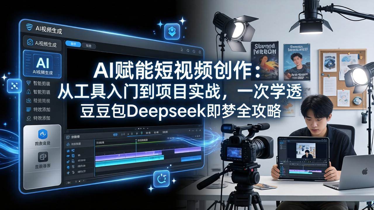 （17762期）AI赋能短视频创作：从工具入门到项目实战，一次学透豆包Deepseek即梦全攻略-驿想项目网