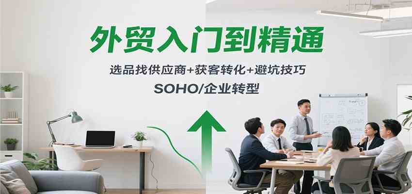外贸入门到精通,选品找供应商+获客转化+避坑技巧,SOHO/企业转型-驿想项目网