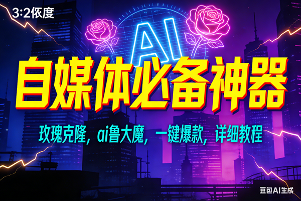 （17136期）玫瑰克隆神器，ai鲁大魔，自媒体必备工具，一键爆款神器，详细教程-驿想项目网