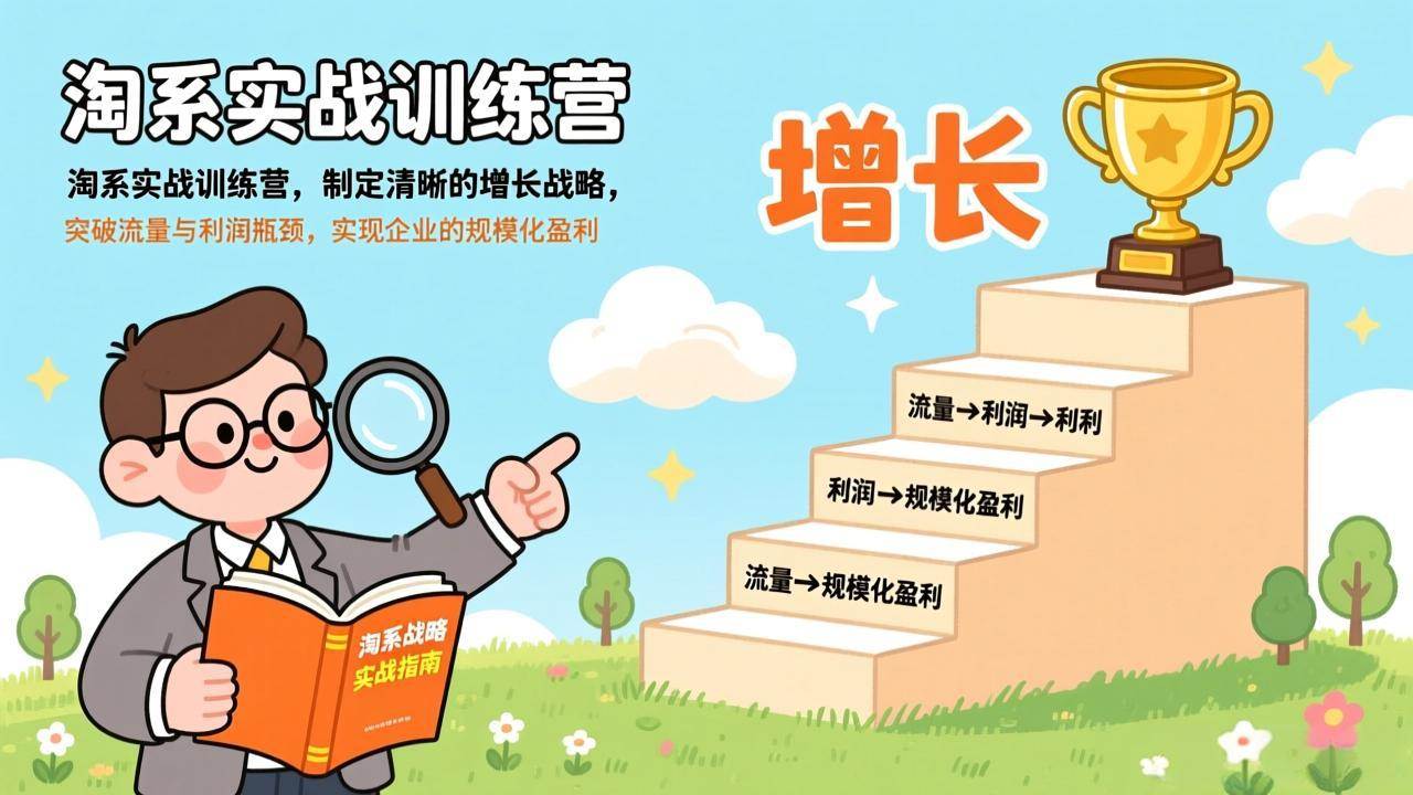 （17278期）淘系实战训练营，制定清晰的增长战略，突破流量与利润瓶颈，实现企业的规模化盈利-驿想项目网