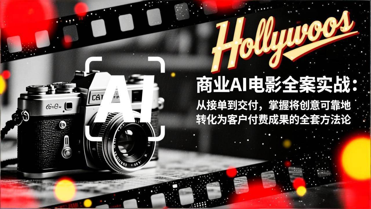 （17092期）商业AI电影全案实战：从接单到交付，掌握将创意可靠地转化为客户付费成果的全套方法论-驿想项目网