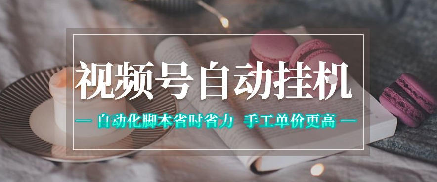 视频号自动挂G项目，自动化脚本省时省力，手工单价更高，日入300+全网最稳【揭秘】-驿想项目网