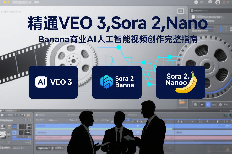 精通VEO 3，Sora 2，Nano Banana商业AI人工智能视频创作完整指南-驿想项目网