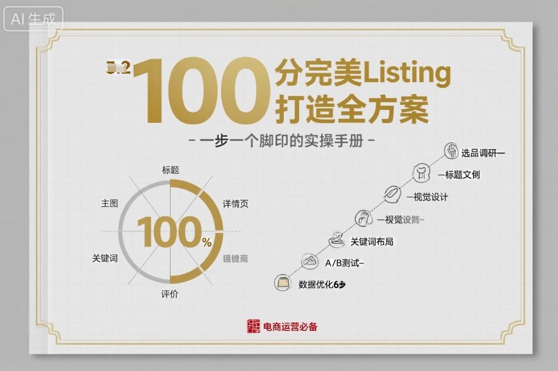 100分完美Listing打造全方案，想要完美listing必须是需要一步一个脚印的-驿想项目网
