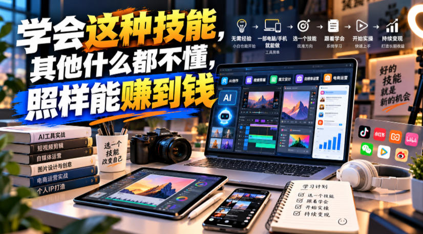 某公众号付费文章：学会这种技能，其他什么都不懂，照样能賺到钱-驿想项目网