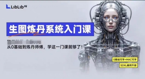 LibLibAI哩布哩布生图炼丹系统入门课，从生图到炼丹，只学这一门就够了-驿想项目网