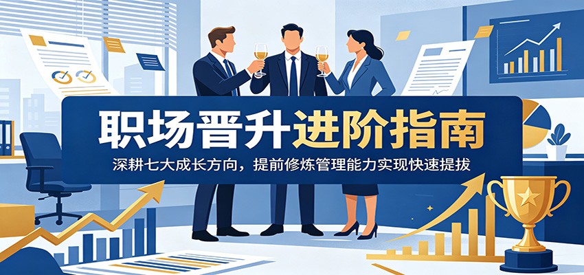 职场晋升进阶指南：深耕七大成长方向，提前修炼管理能力实现快速提拔-驿想项目网