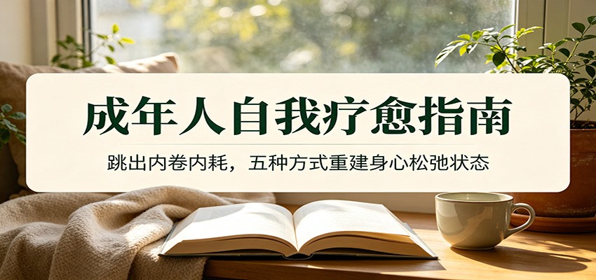 成年人自我疗愈指南：跳出内卷内耗，五种方式重建身心松弛状态-驿想项目网