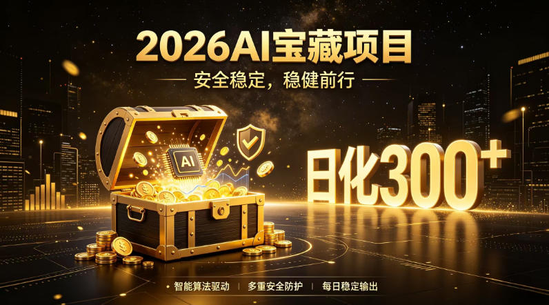 2026AI安全掘金项目，日化稳定300+，无需人为干预操作，当天见收益，操作简单【揭秘】-驿想项目网