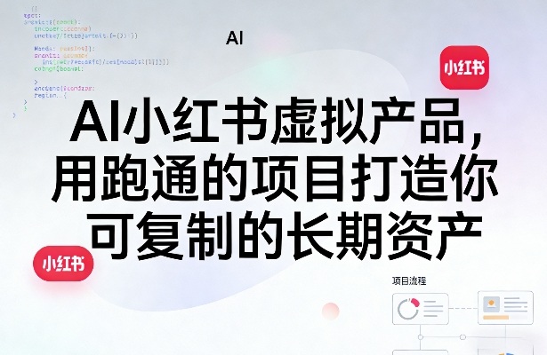 AI小红书虚拟产品,用跑通的项目打造你可复制的长期资产(更新)-驿想项目网