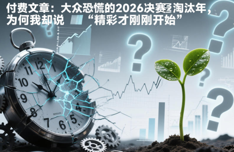 付费文章：大众恐慌的2026决赛淘汰年，为何我却说“精彩才刚刚开始”？-驿想项目网