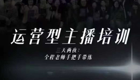 婉婉运营型主播培训线下课，主播四大能力，十小时线下录像+字幕，内容比线上课干-驿想项目网