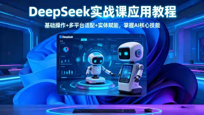 （16391期）DeepSeek实战课应用教程、基础操作+多平台适配+实体赋能，掌握AI核心技能-驿想项目网