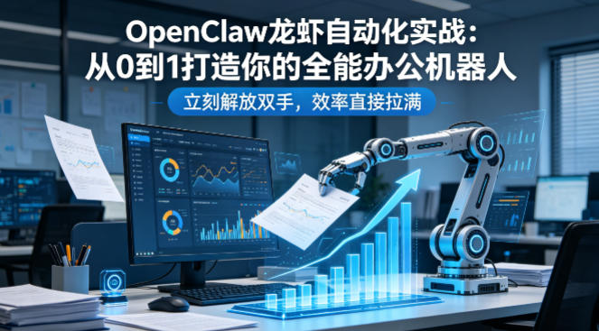 OpenClaw龙虾自动化实战:从0到1打造你的全能办公机器人,立刻解放双手,效率直接拉满-驿想项目网