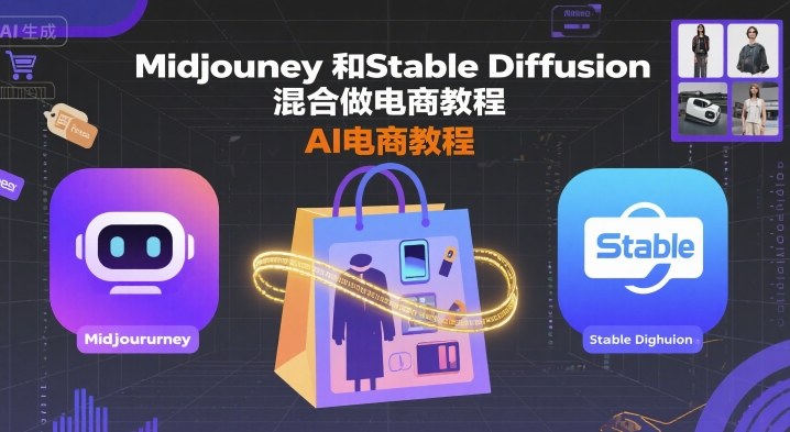 Midjourney和Stable Diffusion混合做电商教程-ai电商教程-驿想项目网