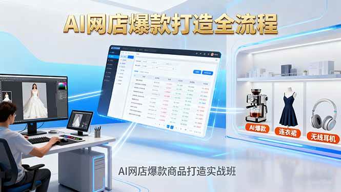 （16326期）AI网店爆款商品打造实战班：AI技术实现商品图智能处理，快速搭建AI网店-驿想项目网