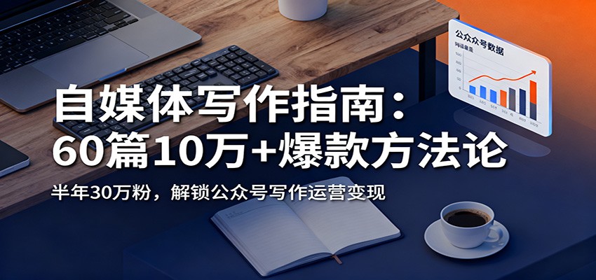 自媒体写作指南:60篇10万+爆款方法论,半年30万粉,解锁公众号写作运营变现-驿想项目网