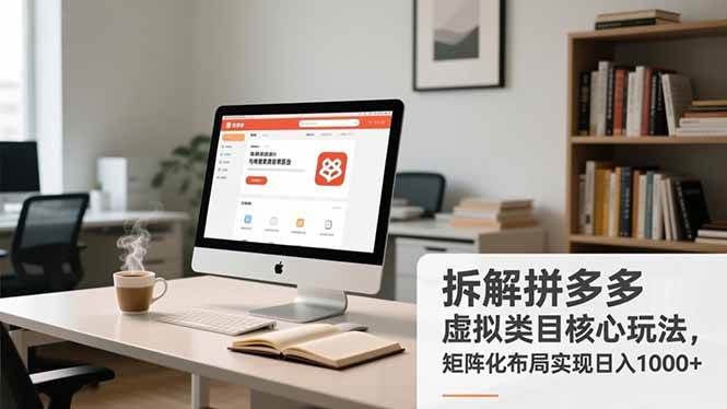 （16906期）拆解拼多多虚拟类目核心玩法，矩阵化布局实现日入1000+-驿想项目网