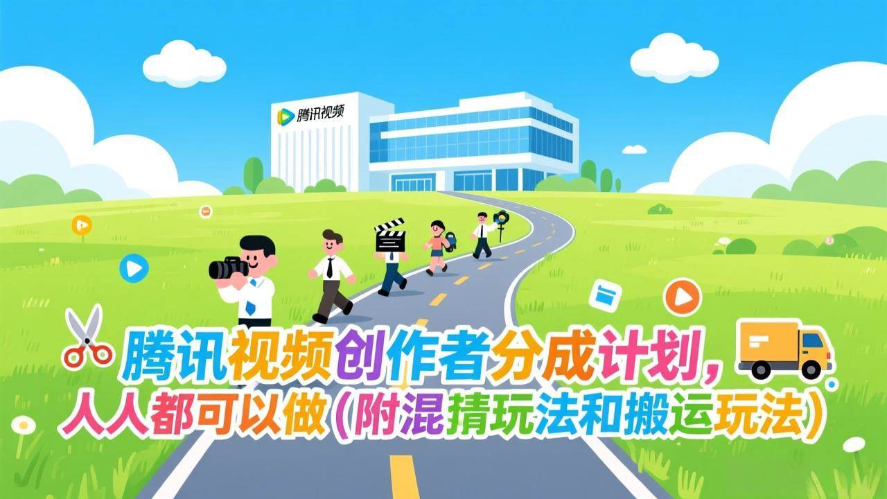 （17137期）腾讯视频创作者分成计划，人人都可以做（附混剪玩法和搬运玩法）-驿想项目网