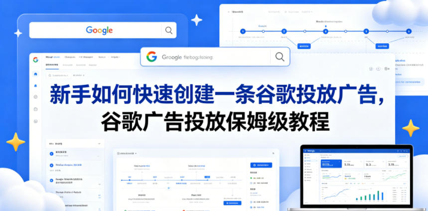 新手如何快速创建一条谷歌投放广告，谷歌广告投放保姆级教程-驿想项目网