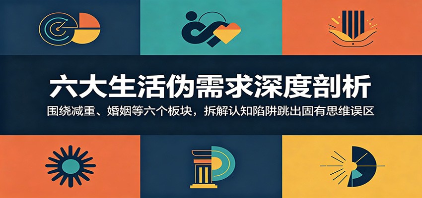 六大生活伪需求深度剖析:围绕减重、婚姻等六个板块,拆解认知陷阱跳出固有思维误区-驿想项目网