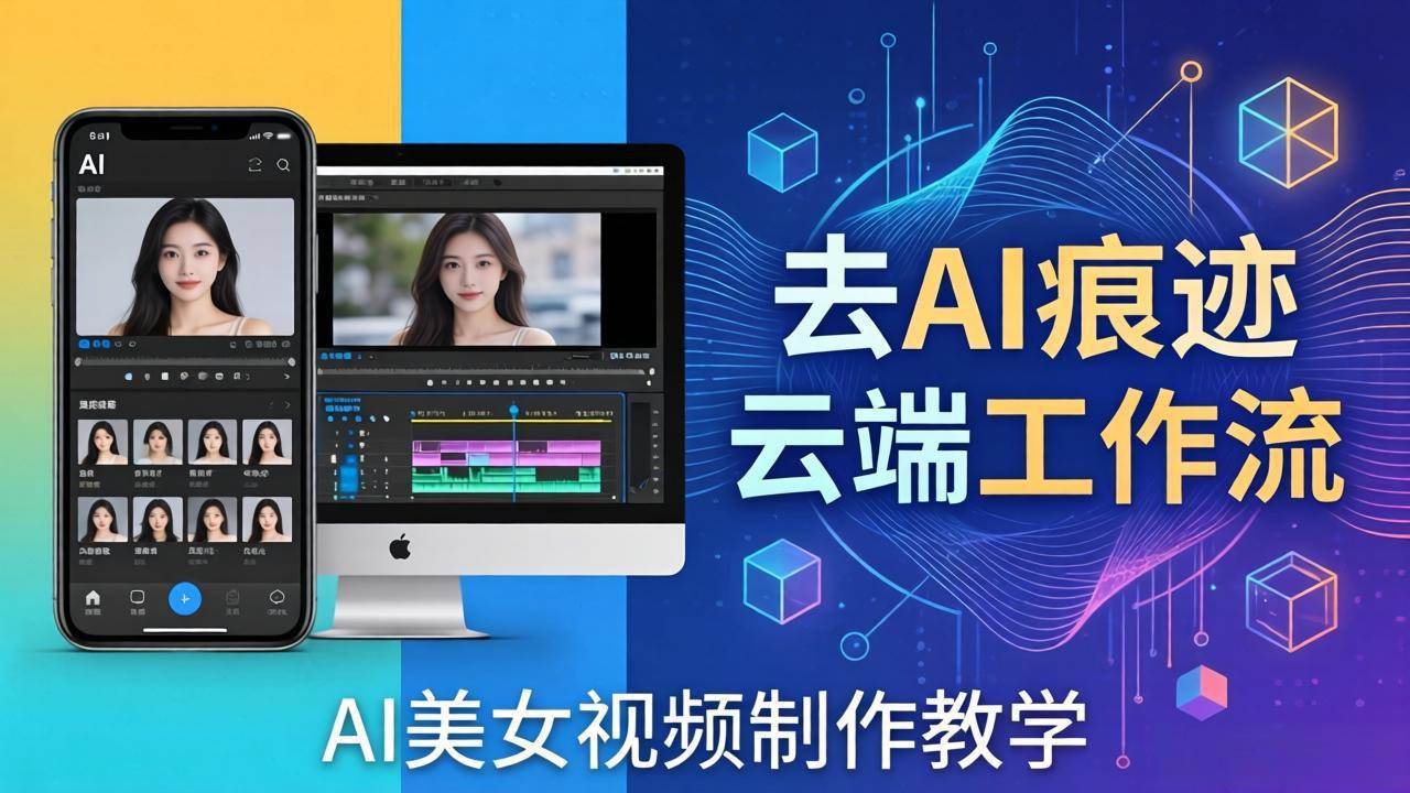 （17928期）AI美女视频制作教学：去AI痕迹，云端工作流出图，手机电脑均可，不需要配置-驿想项目网