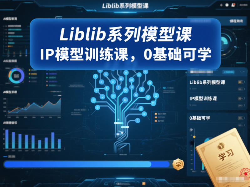 Liblib系列模型课，IP模型训练课，0基础可学-驿想项目网