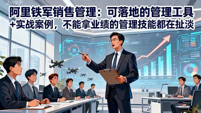 （16436期）阿里铁军销售管理：可落地的管理工具+实战案例，不能拿业绩的管理都在扯淡-驿想项目网