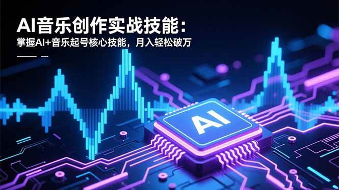 (16600期)AI音乐创作实战技能:掌握AI+音乐起号核心技能,月入轻松破万-驿想项目网