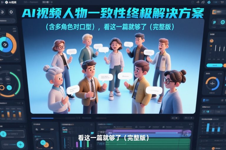 AI视频人物一致性终极解决方案（含多角色对口型），看这一篇就够了（完整版）-驿想项目网